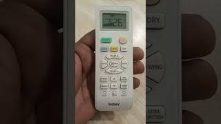 Haier AC cooling setting  Haier AC remote functions  ac remote setting for cooling [upl. by Nork]