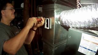 How to install a Honeywell HE240A Whole House Humidifier [upl. by Sairtemed933]