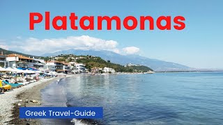 082021Platamonas Beach Olympus Riviera Pieria Summer 2021GreekTravelGuide [upl. by Eadas]