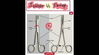 Surgery Instruments Series Scissor VS Forceps [upl. by Brackett]