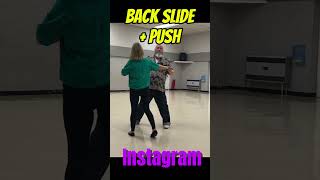 Turning ‘basic move’ into a ‘Gucci’ move Back Slide with Push dance rocknroll dancer rockabilly [upl. by Shimkus]