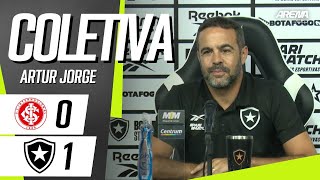 COLETIVA ARTUR JORGE  AO VIVO  Internacional x Botafogo  Brasileirão 2024 [upl. by Whitebook]