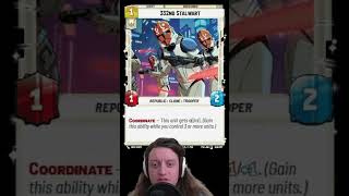 332nd Stalwart  Twilight of the Republic Preview Card Review starwars swu starwarsunlimited [upl. by Nosmirc949]