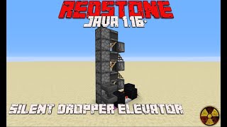 Silent Dropper Elevator Tutorial  Minecraft Redstone Java 116  Minecraft Storage Systems [upl. by Namien28]