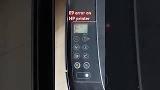 E9 error on HP printer [upl. by Arekat]