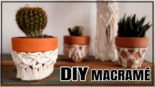 Cómo DECORAR Macetas con Macramé paso a paso  Tutorial 22 Coqueta Macramé [upl. by Sugden]