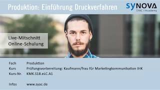 Produktion » Einführung Druckverfahren  Kaufmann  Kauffrau für Marketingkommunikation  SYACDE [upl. by Christen]