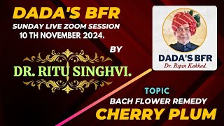 CHERRY PLUM  Bach Flower Remedy DADAs BFR Live Zoom Session 3rd Series  Sunday 10November 2024 [upl. by Nylrats732]