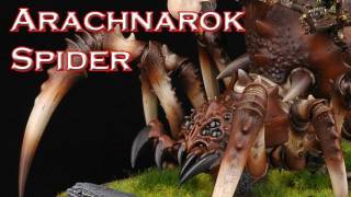 SPIM  How to paint the Arachnarok Spider Jak pomalować Arachnarok Spider Warhammer [upl. by Megdal]