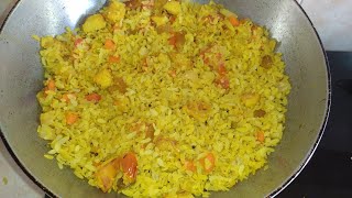 chirer polao recipe in banglachirer poha recipe in bengali।। ঝরঝরে কালারফুল সুস্বাদু চিড়ের পোলাও।। [upl. by Sonnie]