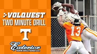 Tennessee Football Volquest 2Minute Drill Vols wide receivers creating completion I Volunteers [upl. by Fabozzi]