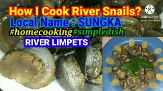 FRESHWATER LIMPETS  How I Cook River Limpets  Simple DishHomecooking [upl. by Alamaj]