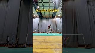 Badminton Trick Shot between the legs 🏸🔥♥️ shorts badmintonlovers trickshots sports [upl. by Keare]