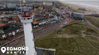 De halve marathon van Egmond 2024 vanuit de lucht [upl. by Aivun226]