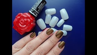 Tutorial Como poner una Uña Postiza con Esmalte Semipermanente  El Mundo del Nail Art [upl. by Kreindler]