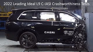 20222023 Leading Ideal L9 理想L9 CIASI Crashworthiness Tests Small Overlap Crash Tests  More [upl. by Eelyrehc]