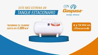 Estrena un tanque estacionario con Gaspasa [upl. by Aiekat257]