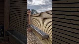 Top down hands free installation of slatted fence  cladding [upl. by Aihsatan]