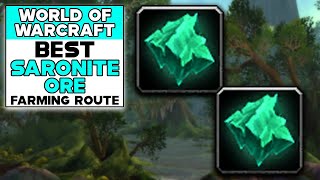 WORLD OF WARCRAFT BEST SARONITE ORE FARMING ROUTE [upl. by Nnylarej]