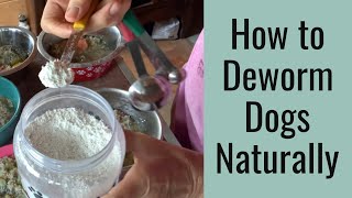 How to Deworm Dogs Naturally with Diatomaceous Earth [upl. by Kippy285]