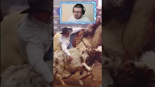 HOMBRE AGARRANDO UN TORO CON ESTILO VAQUERO [upl. by Nurse]