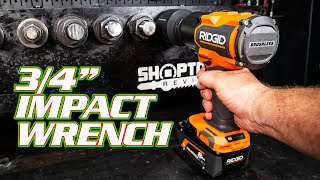 POWER To The ANVIL  1300 ftlbs RIDGID 18V 34quot High Torque Impact Wrench Review R86312 [upl. by Enileve]