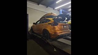 Focus RS dyno  E40 NX2 XDI hpfpinjectors full boltons stock block Ford FocusRS Dyno [upl. by Urian903]