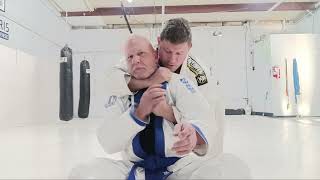 Learn BJJ Two Simple Gi Collar Chokes from the back sliding amp Judo Kata Hajime Single Wing choke [upl. by Alexandr414]