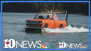 East TN man converted an old pickup truck into a lakeworthy ride [upl. by Siraf]