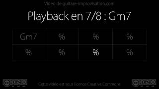 78  Gm7 Backing Track 240 bpm [upl. by Yvor]