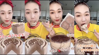 케이크먹방 cake mukbang 신기한 케이크먹방 다양한 케이크먹방 CAKE MUKBANGSHOW EATINGSHOW 84 食べる咀嚼音 声控吃播 초콜릿 케이크 먹방 [upl. by Berenice]