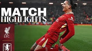 Liverpool vs Aston Villa Highlights – Brilliant Goals by Núñez and Salah [upl. by Leonhard]