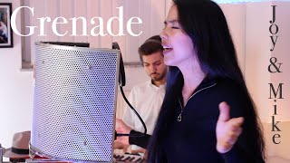 Grenade Bruno Mars  Piano  Vocal Cover by Joy amp Mike [upl. by Annavas]