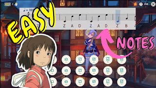 【EASY】Always With Me  Genshin Impact Lyre with NOTES  Tutorial [upl. by Inaliel564]