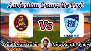 South Australia vs New South Wales  10th Match  Sheffield Shield [upl. by Aehsa]