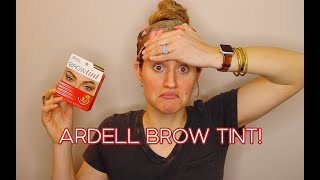 ARDELL EYEBROW TINT  FIRST IMPRESSION REVIEW AND TUTORIAL [upl. by Becker]