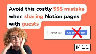 Costly mistake to avoid when sharing Notion pages with guests [upl. by Kristoforo240]