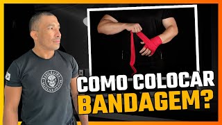 Como colocar bandagem para boxe e muay thai  kickboxing [upl. by Dahc881]