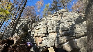 Outdoor Bouldering at Stone Fort 111624 [upl. by Sisco]