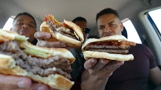 Eating WHATABURGER For The First Time hodgetwins [upl. by Dibbrun]