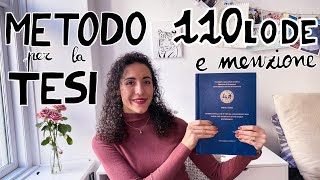 Metodo per tesi di laurea da 110 lode e menzione  10 passaggi per scrivere la tesi [upl. by Sigmund]