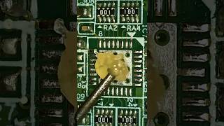 SMD IC Soldering processlcdhelp repair [upl. by Nilyam]