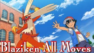 Blaziken All Attacks amp Moves Pokemon [upl. by Ikiv]