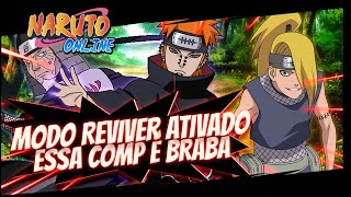 A COMP QUE DESTRUIU OS METAS NA ARENA  Naruto Online [upl. by Arodoet]