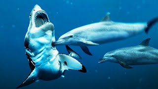 Los TIBURONES tienen MIEDO de los DELFINES  TIBURON vs DELFIN  ¿Quién Gana  EPIC VERSUS 🦈🆚🐬 [upl. by Decima]