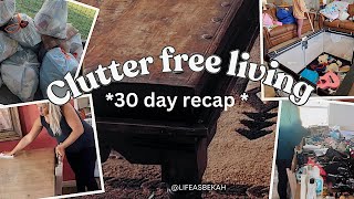 30 Days of Decluttering my whole house  Recap  Becoming Clutter free declutter cleaning [upl. by Barrie448]