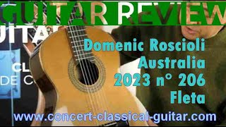 Review Dominic Roscioli Fleta 206 2023 wwwguitareclassiqueconcertfr [upl. by Sorcim944]