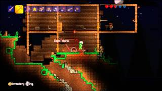 Terraria Xbox 360  5 Mining for Silver Gold and Iron [upl. by Kali]