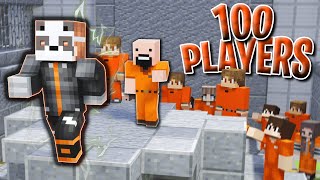 100 Players Escape PRISON in Minecraft [upl. by Bang]