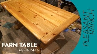 Farm Table Refinish [upl. by Atnohsal]